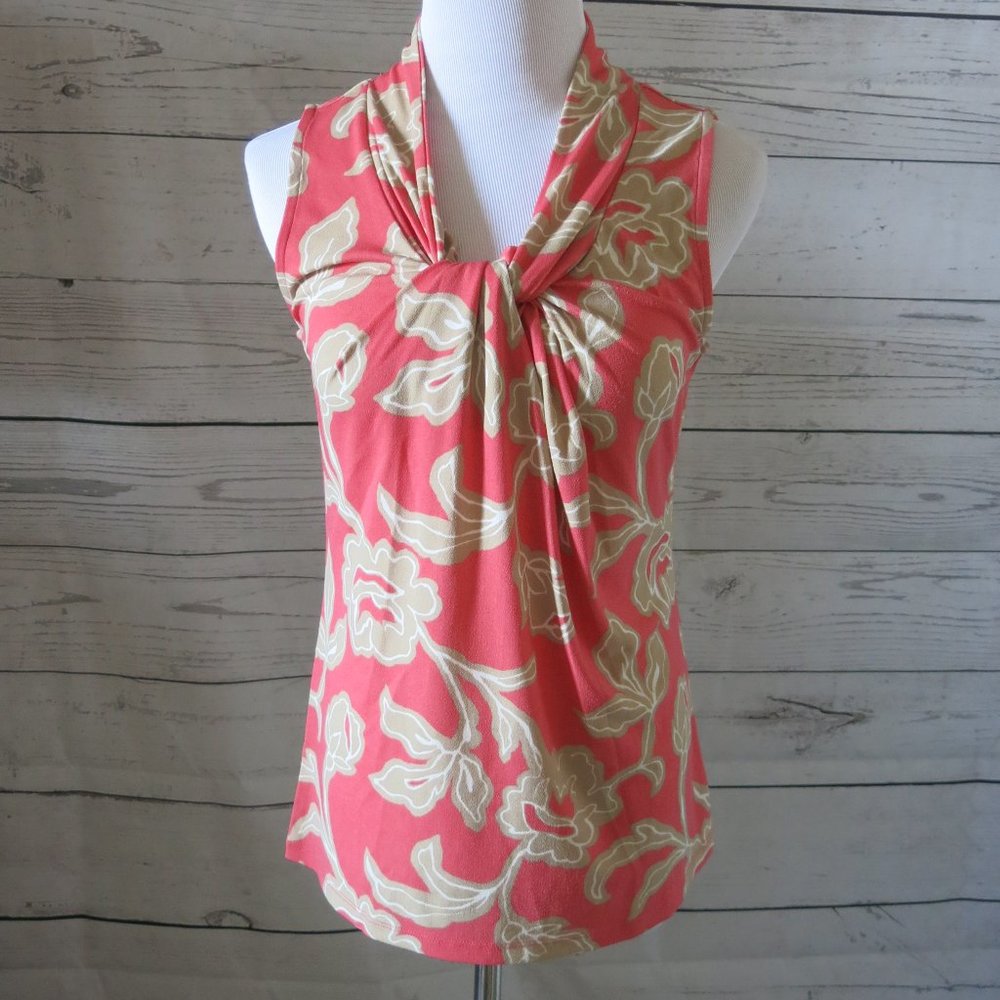 Ann Taylor Factory Floral Print Sleeveless Top Blouse - Size XS